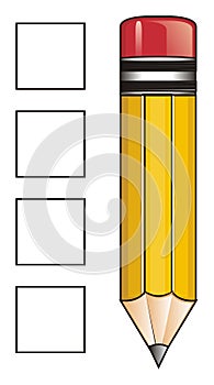 Pencil and clean squares