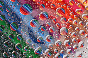 Pencil Crayons through Water Droplets (2)