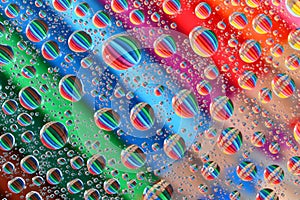 Pencil Crayons through Water Droplets (3)