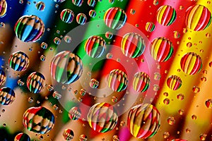 Pencil Crayons through Water Droplets (1)