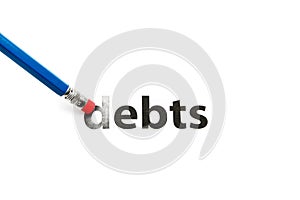 PENCIL-ERASER and DEBTS