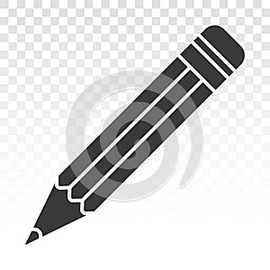 Pencil flat vector icon for apps or websites