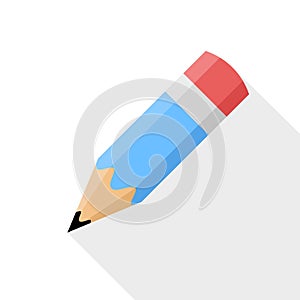 Pencil. Flat vector icon