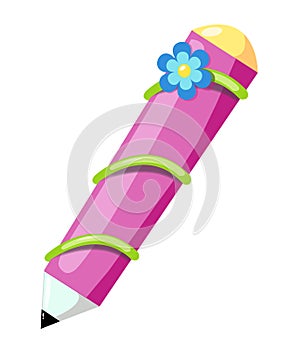 Pencil with flower