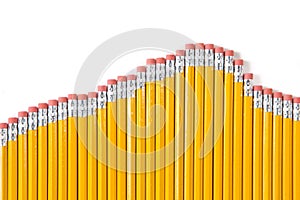 Pencil Graph Isolated on White