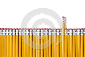 Pencil Graph Isolated on White