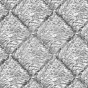 Pencil hatched dark gray squares