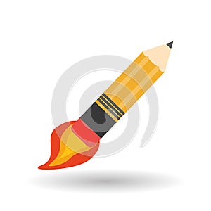 Pencil icon design, vector illustration