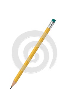 Pencil isolated on pure white