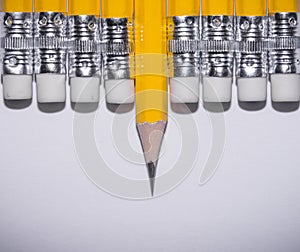 Pencil isolated on pure white background