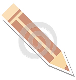 Pencil Isolated Vector Icon Editable