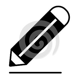 Pencil And Line Icon