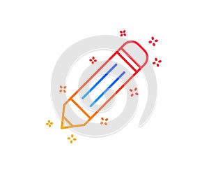 Pencil line icon. Edit sign. Vector