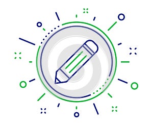 Pencil line icon. Edit sign. Vector