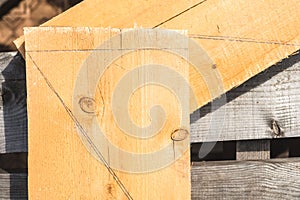 Pencil lines on the Board