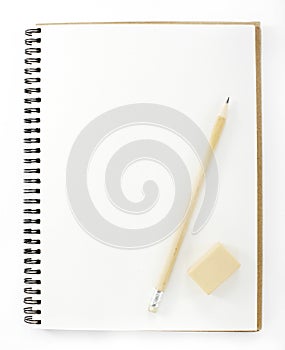 Pencil and notebook