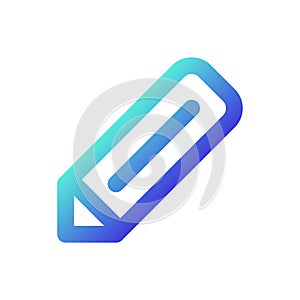 Pencil pixel perfect gradient linear ui icon