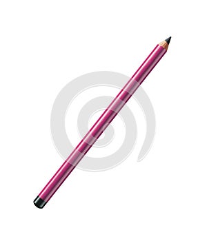 Pencil purple isolated on pure