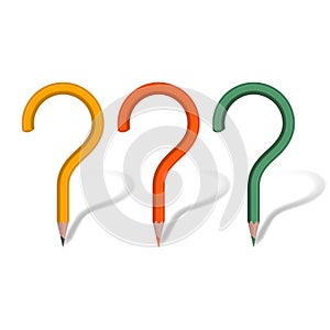 Pencil question mark