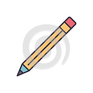 Pencil related vector icon