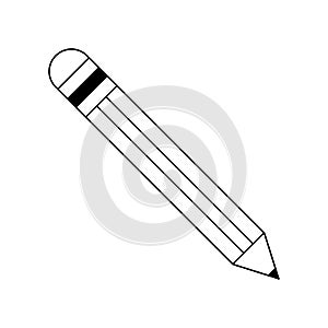 Pencil school writen utensil in black and white photo