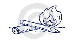 Pencil and Scroll: Ancient Wisdom and Knowledge, vector design Generative AI