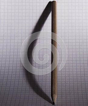 Pencil with shadow photo