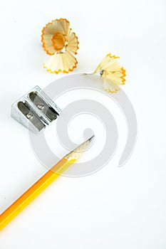 Pencil and sharpener