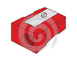 Pencil sharpener clip art illustration vector isolated