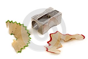 Pencil Sharpener over shavings