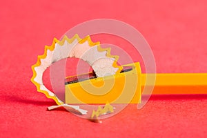 Pencil sharpener shavings