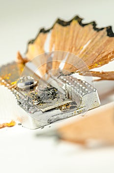 Pencil sharpner at work