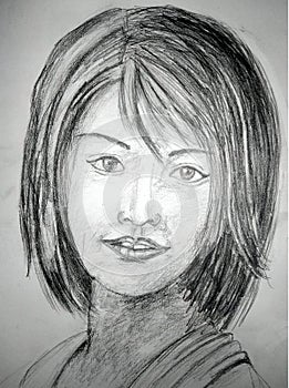 A pencil sketch Illustration. Sketch Drawing.