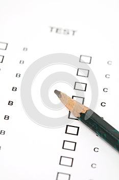 Pencil with test paper