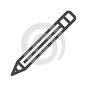 Pencil Thin Line Vector Icon