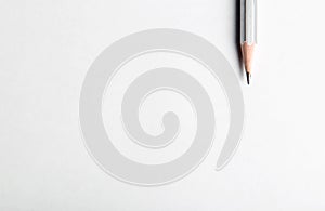 Pencil tip and blank background