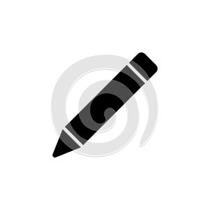 Pencil tool, text icon. Simple glyph vector of text editor set icons for UI and UX, website or mobile application