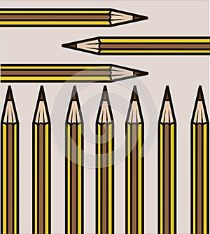 A pencil is used to write various types of writing to very beautiful pictures.