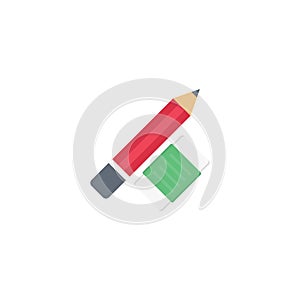 Pencil vector flat colour icon