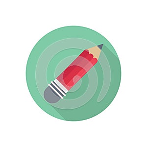 Pencil vector flat colour icon
