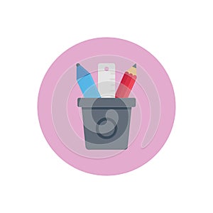 Pencil vector flat colour icon