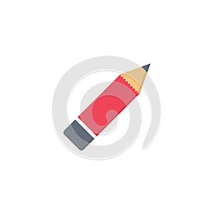 Pencil vector flat colour icon