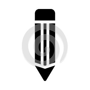 Pencil vector glyph flat icon
