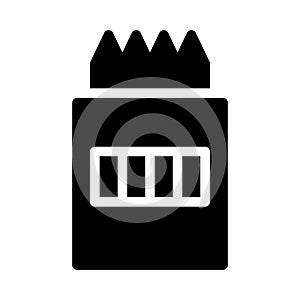 Pencil vector glyph flat icon