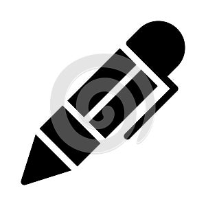 Pencil vector glyph flat icon