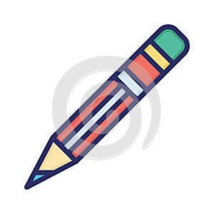 Pencil, write, edit, compose fully editable vector icon