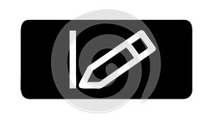 Pencil Writing Icon: Editing, Drawing, Creative Content, vector design Generative AI