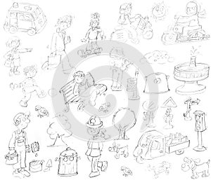 pencils of the city animated characters,