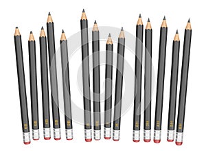 Pencils Degrees Of Hardness Different Grades Lengths photo