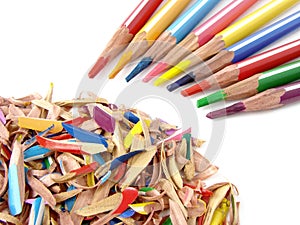 Pencils and shavings
